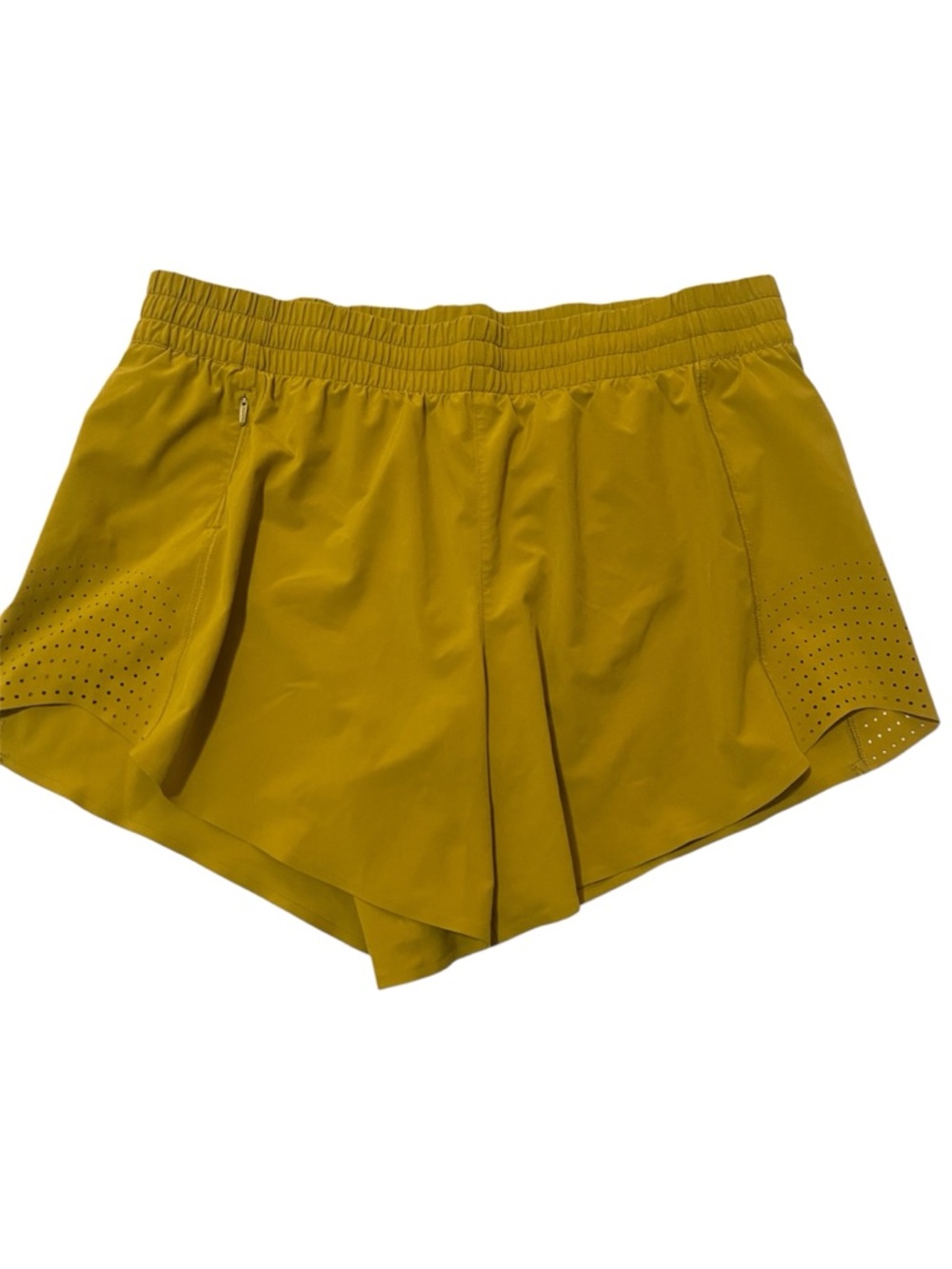 Athleta Mustard Yellow Athletic Shorts